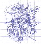 Blue prints of a robot base